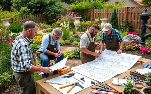 Gartenplanung mit Handwerkern