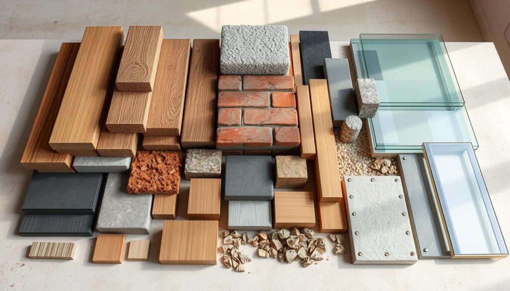 Materialien für Neubauten