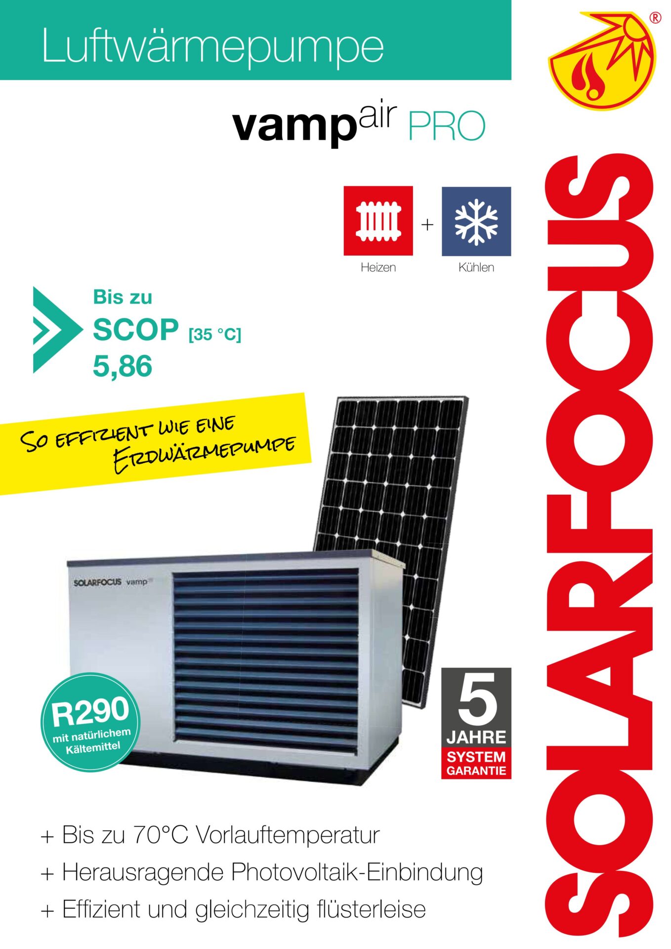 luftwärmepumpe sanierung schweiz, SOLARFOCUS Vampair PRO für Neubau und Sanierung