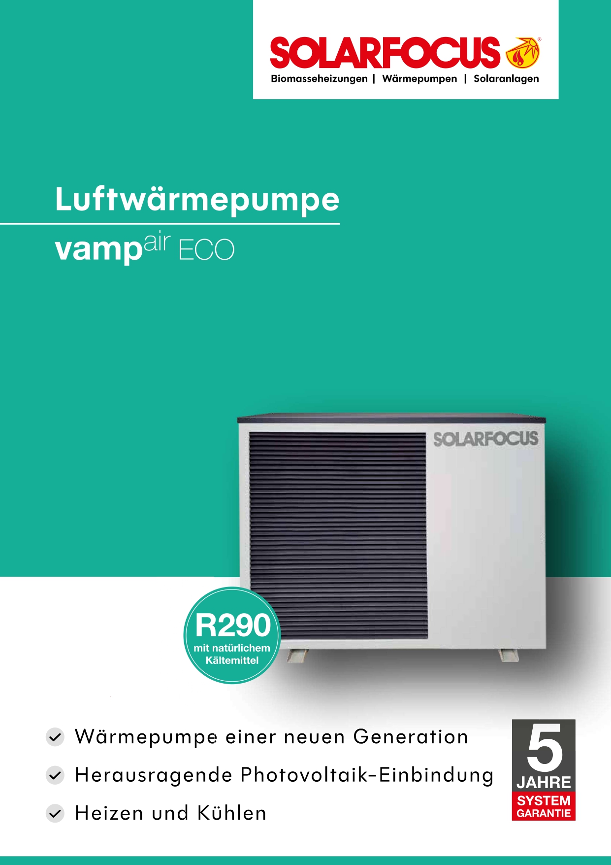 pv strom mit wärmepumpe nutzen, Luftwärmepumpe von SOLARFOCUS mit Photovoltaik-Einbindung